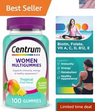 Delicious Women's Multivitamin Gummies - 100 Count for Energy & Immune Support