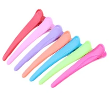 Salon Hair Cutting Clips Plastic Jelly Candy Color Duckbill Hairpins Accessories