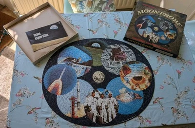 MOONPROBE Waddington's Elliptical JigSaw Puzzle 1969 Complete Apollo Moon Space - Image 1 of 4