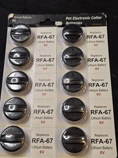 Pet Electronic Collar Batteries RFA-67 Lithium Batteries Set Of 10