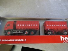 Herpa 144148 Iveco rimorchio autoarticolato cassone ribaltabile Danninger in confezione originale (KKM)
