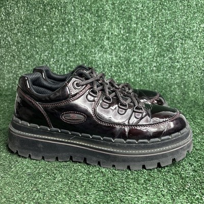 VINTAGE Skechers Jammers Shoes Women 9.5 Purple Patent Leather Chunky 167073 Y2K