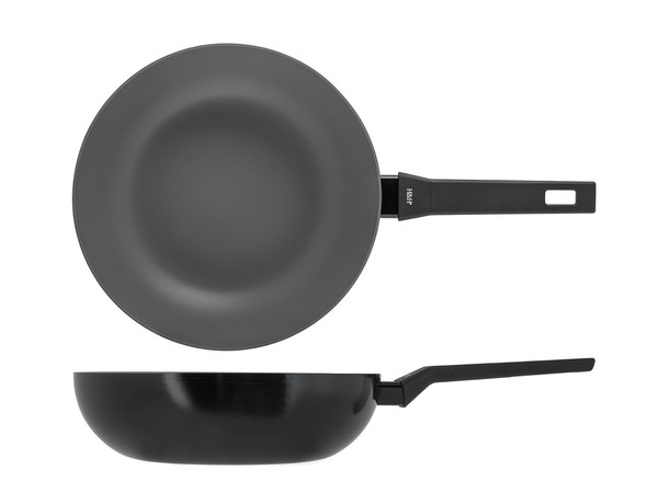 H&H Wok Supreme Aus Aluminium Mit Antihaftbeschichtung Pfluon In Schwarz Cm-image