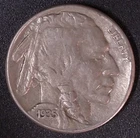 1935-S Indian Head Buffalo 5c Nickel Circulated Condition San Francisco Mint
