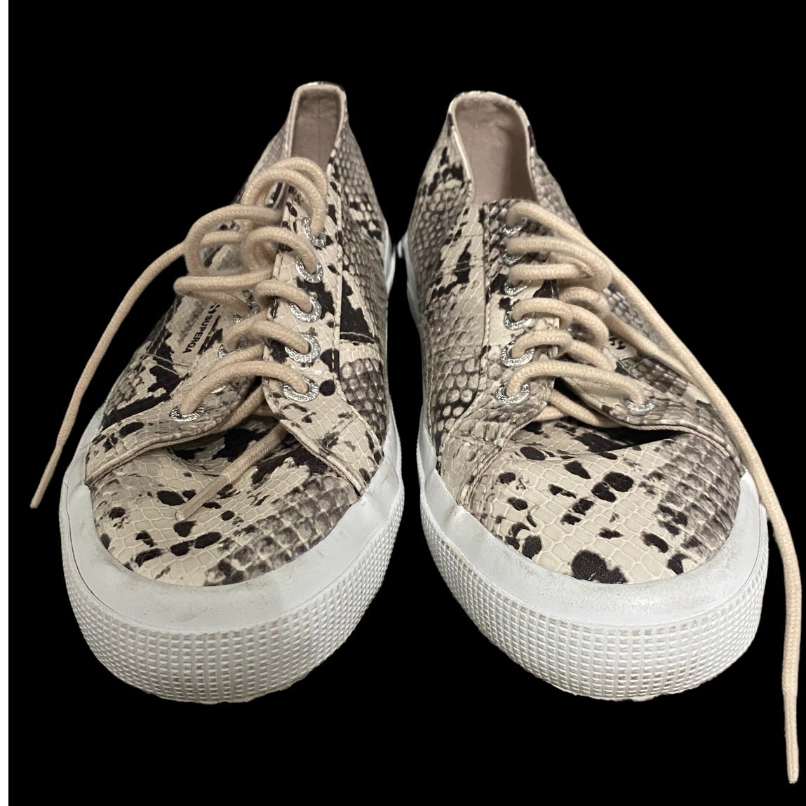 NWOT Superga Synth python snake print sneakers si… - image 3