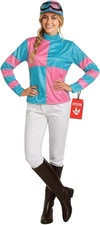 fun shack Womens Jockey Costume, Horse Outfit, Equestrian Small, Blue 