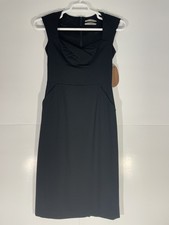 Ports 1961 Womens Sleeveless Little Black Dress Size 2 Work Business Vented