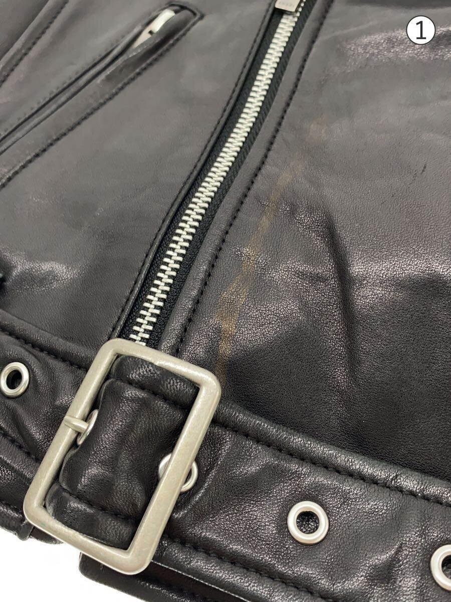 Ameri Double Riders Jacket/S/Sheep Leather/Blk/01… - image 6