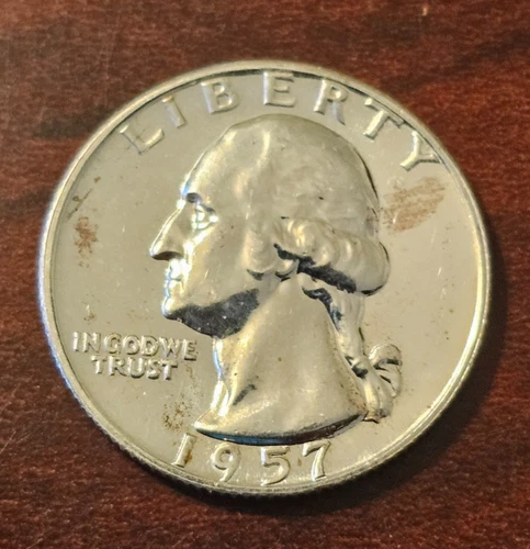 1957 (P) Washington Silver Proof Quarter 90%  silver