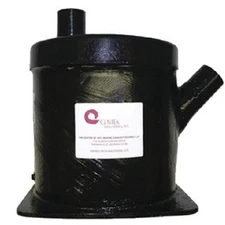 Centek Vernalift Side Angle In-Top Out Wet Exhaust Muffler - 1500107 2"