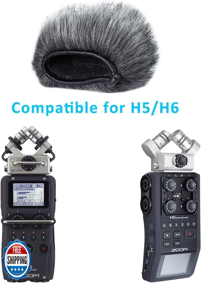 SUNMON H5, H6 Windscreen Microphone Wind Muff fits for Zoom H5 H6 Portable Ha - Image 2 of 4