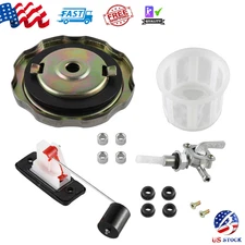 Universal 5 Gallon 7 Gallon Generator Gas Fuel Tank Valve Chrome Cap Engine Set