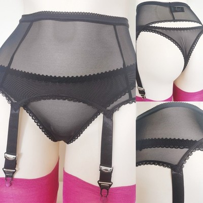 Garter Belt Mesh Lace Women\'s Womens 6 Straps Lady Lingerie Suspender