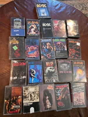 Heavy Metal hard rock music cassette music lot 80's rock  HARD TO FIND
