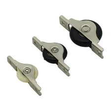 4Pcs Sliding Door Pulley Slot Wheel Iron Silent Nylon Rollers Nylon Pulley
