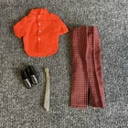 Vintage 1971 Barbie Ken #1473 The VIP Scene Mod Outfit With Tie Mattel Japan