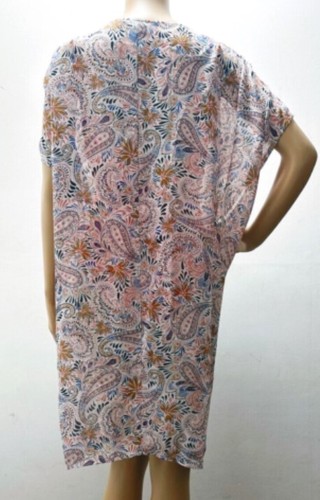 Kona Sol Women’s Paisley Print Sheer Chiffon Kimono Swim CoverUp Top Choose Size - Picture 5 of 11