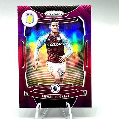 2021-22 Prizm #128 Anwar El Ghazi Aston Villa Green Wave Prizm /99