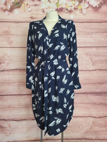 Bridge & Burn Women Emery Dreamers Print Knee Length Long Sleeve Size S