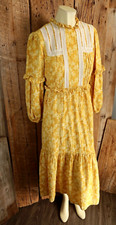 Vintage Laura Ashley  Urban Outfitters Floral Pattern Boho Prairie Dress Size M