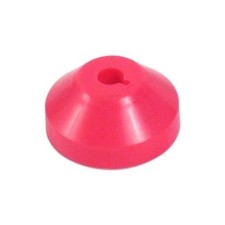 45 rpm Adaptor Domes - Red Plastic Record Adaptor NEW