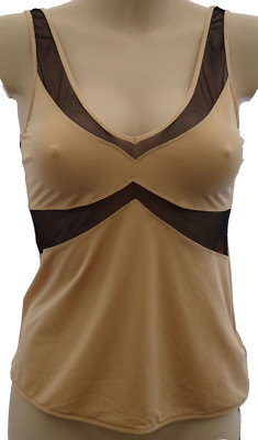 VALERY LINGERIE IS2 Camisole TOP unterhemd Ital.2 Gr.75B 34B Bra RG NETZ  129 