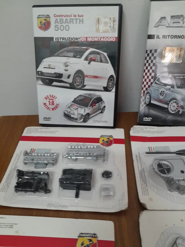 Costruisci la tua Fiat Abarth 500 Hachette fascicoli istruzioni di montaggi dvd - Immagine 3 di 4