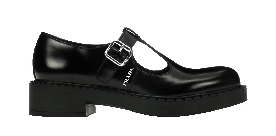 PRADA Women's Buckle Leather Upper