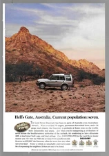 1996 Land Rover Discovery Hell's Gate Australia & Visa U.S. Olympics Vintage Ads