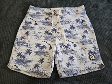 Marine Layer Tropical/Hawaiian Drawstring Swim Shorts/Trunks SZ W30 L5