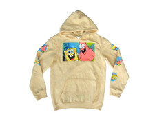 SPONGEBOB  PATRICK Yellow Warm NICKELODEON HOODIE Fan Cotton Sweatshirt Men's S