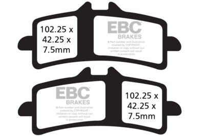 EBC EPFA447HH Road Race Front Brake Pads - Cycle Gear