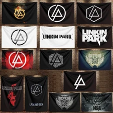 Linkin Park Heavy Metal Rock Band Flag Banner Tapestry Poster + Brass Grommets