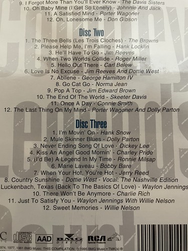 COUNTRY LEGENDS Vol 2 - 3 CD Set - New Sealed 18 Number 1 hits - Picture 5 of 5