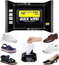 Sneaker & Shoe Cleaner Wipes - 1 Packs of 80 - Portable Sneakers Cleaner