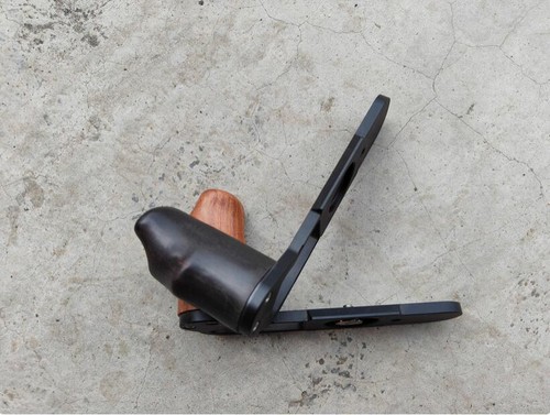 Wood Hand Grip L Type Bracket Tripod Quick Plate Base for Nikon F3 Film Camera - Picture 8 of 9
