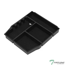 TLAPS For 2021-2023 F150 Center Console Organizer Armrest Tray Storage Box Black