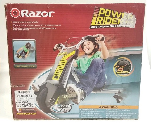 razor 360 electric tricycle