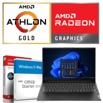 15.6'' Windows 11 Lenovo Notebook AMD Athlon 7220U 8GB DDR5 RAM 256GB SSD #7431