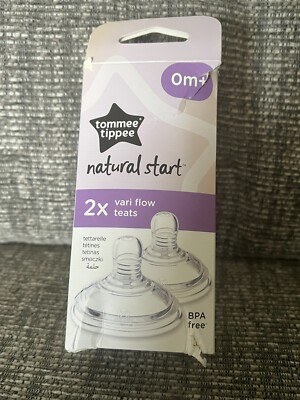 Tommee Tippee Natural Start 2x Vari Flow Teats 0m+ New Box Tatty