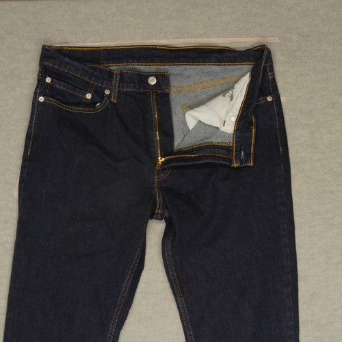 Levi's 511 Men Jeans 38x32 Blue Denim Slim Straight Dark Wash eBay