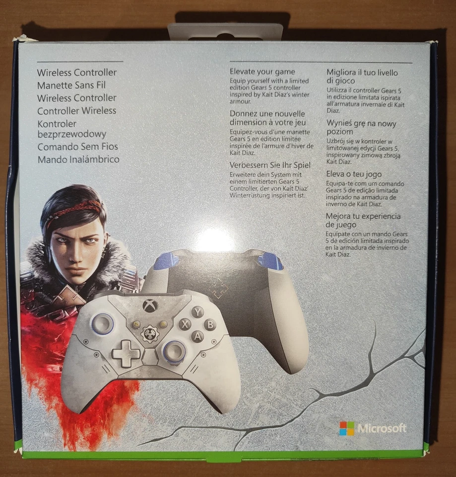 MICROSOFT XBOX ONE PAD ( GEARS OF WAR 5 ) WIRELESS CONTROLLER - ICE WRITE- NEW - Immagine 2 di 4