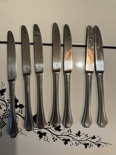 Pfaltzgraff Stainless CASSELBERRY Flatware Replacement Piece Dinner Knives Set 7 - Bild 6 von 9