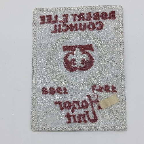 Robert E Lee Council Honor Unit 75th Anniversary Boy Scout Patch - Picture 2 of 2