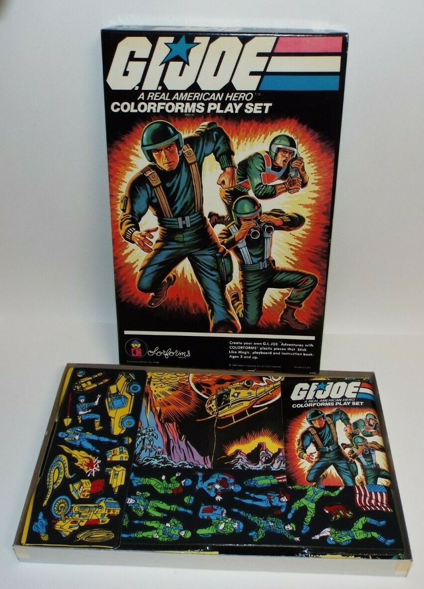 GI Joe A Real American Hero Colorforms Play Set 1982 Open Unused