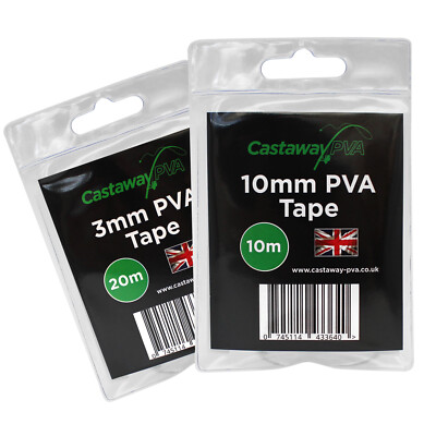 Castaway PVA Tape for Fishing Attached Bait to Line Dissolving Mesh Carp Coarse