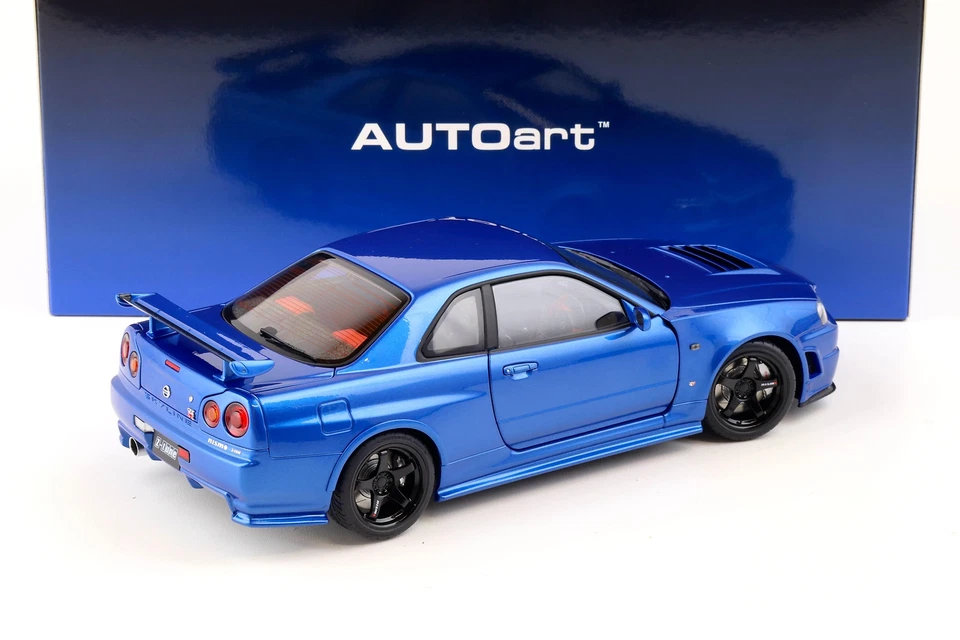 1:18 AUTOart Nissan (R34) Z-Tune 2005 Bayside Bleu 77462 - Photo 3/4