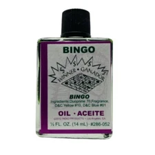 Bingo Spiritual Oil 1/2 fl oz Indio Products Wicca Santeria Magia Witchcraft