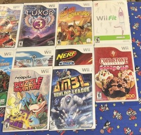 Lot Of 10 NES Nintendo Wii Games Complete CIB Manuals All Tested Neopets Puzzle
