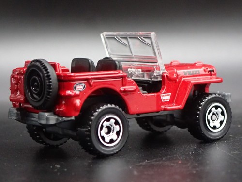 1948 48 Jeep Willys Rojo Raro 1:64 Escala Coleccionable Maqueta Coche Modelo - Imagen 6 de 7